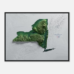 New York: stijlvolle hoogtekaart