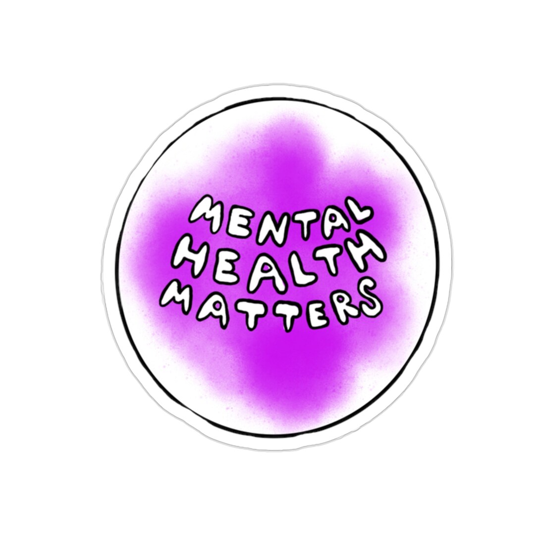 Mental Health Mental Health Matters Vinyl Sticker - Etsy