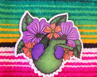 Corazón de Nopal Sticker