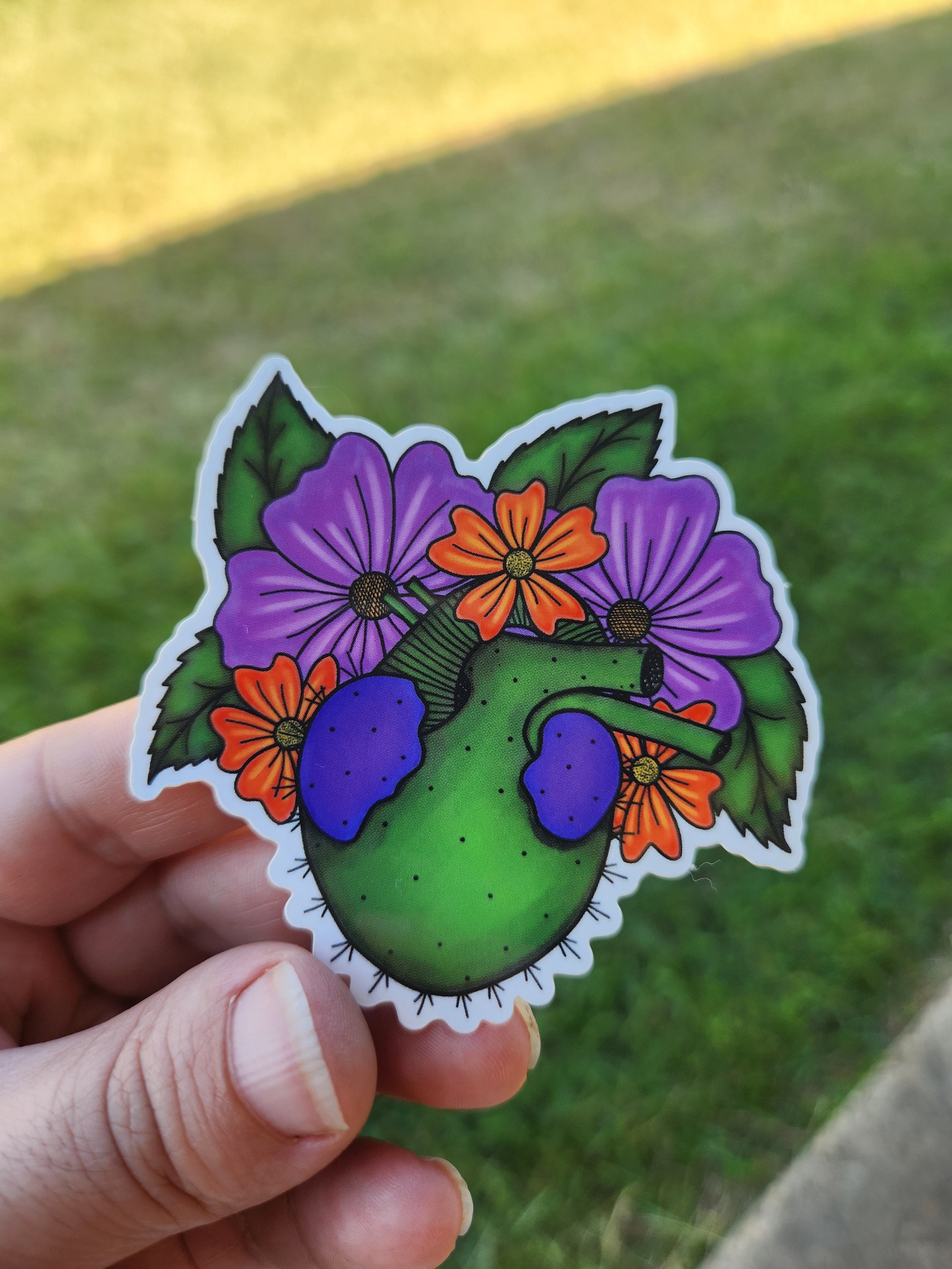 Corazón De Nopal Sticker - Etsy