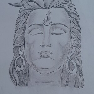 Lord Shiva, Pencil Sketch Drawing | lupon.gov.ph