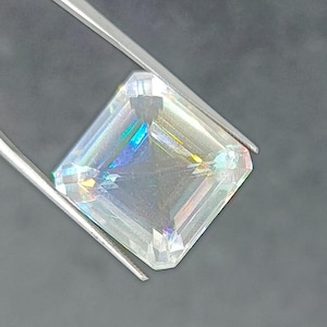 Rainbow Mystic Topaz 25 Carat Cushion Cut – Loose Square Gemstone for Custom Jewelry and Pendant Designs – Free Shipping Included