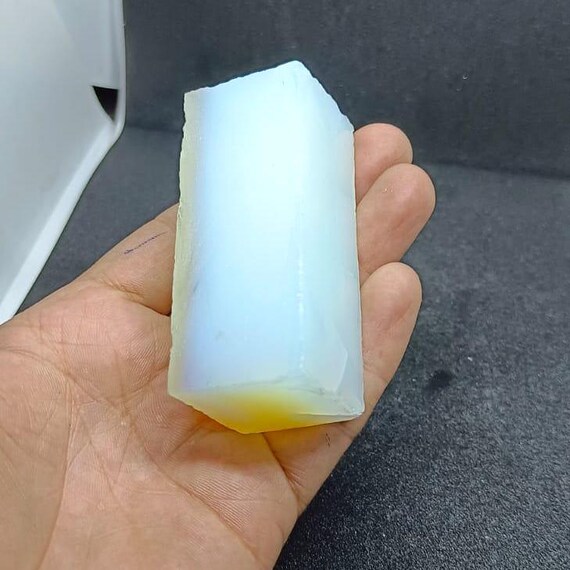 Lab-Grown White Opal Rough Crystal | 510 Carat Gemstone for Jewelry Making