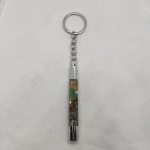 luck and money attraction keychain with natural crystals