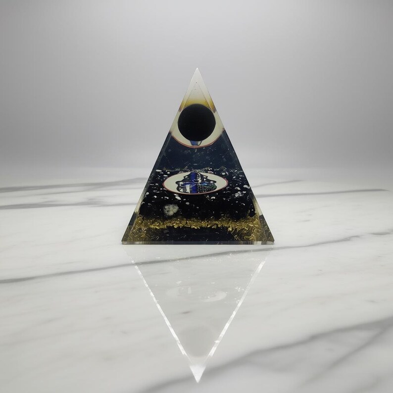 Chakra balancing energy pyramid for calming and protection