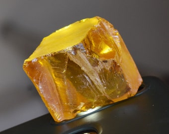 500 Carat Yellow Sapphire Rough Gemstone: Natural Uncut Earth-Mined