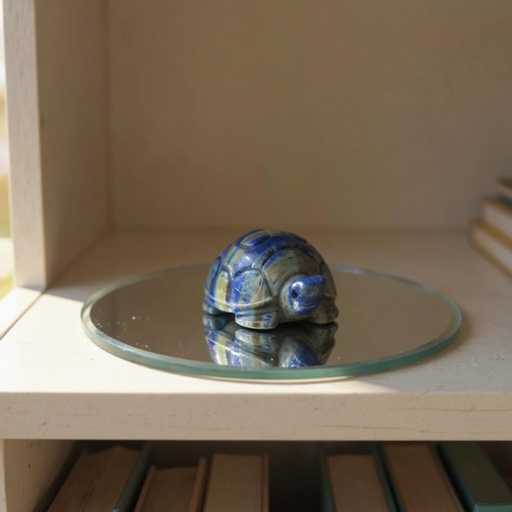 ラピスラズリー 亀置物 ラピスラズリの亀の置物 | 癒しのクリスタル