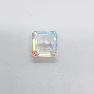 25 Carat Cushion Cut Mystic Topaz – Radiant Rainbow Gemstone for Jewelry Designers and DIY Projects – Big Savings + Free Delivery