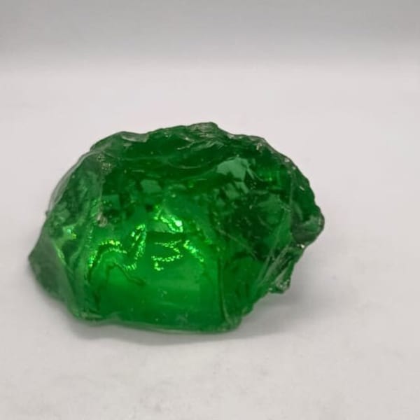 Verkoop! Gecertificeerde natuurlijke 550.00 karaat groene obsidiaan ongesneden ruwe losse edelsteen - ruw obsidiaan kristal - edelstenen van hoge kwaliteit - gratis levering