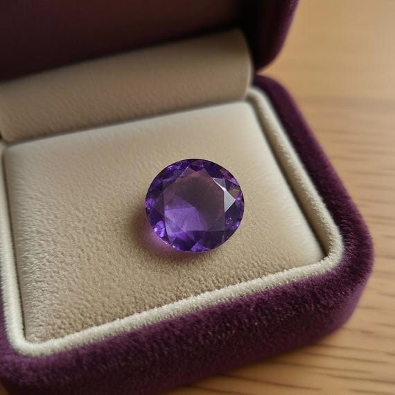 Natural Purple Sapphire Gemstone | Round Cut, 20-25 Carat, Jewelry Making, Healing Crystal