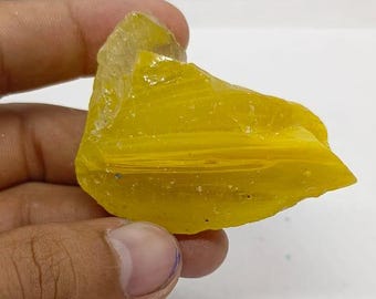 Natural Lemon Topaz Rough Gemstone | 300-400 Carat Raw Yellow Topaz Crystal (Jewelry Making)