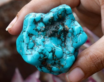 Arizona Turquoise Natural Uncut Blue Rough  Gemstone 350.00 Carat Raw Use In Making Jewelry High Quality Gemstone | Free Delivery |