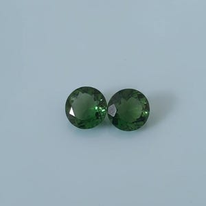 Green Montana Sapphire Loose Gemstones, Round Cut 15-18 Carat AAA++ Translucent Natural Gem, Jewelry Making, Montana Origin