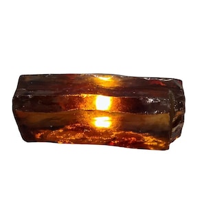500 Ct Natural Orange Sapphire Rough Stone – Raw Uncut Gemstone Crystal for Jewellery Making, Healing Energy, Prosperity & Spiritual Balance