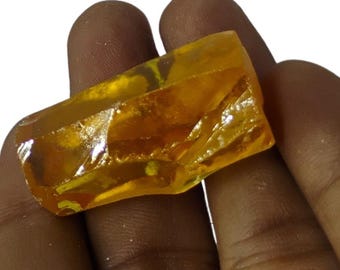 Natural Yellow Sapphire Raw Stone 350–450 Ct – Sri Lanka Uncut Zircon Gemstone for Collection & Healing