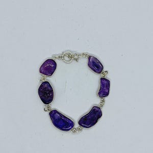 58 carat amethyst gemstone bracelet for chakra healing