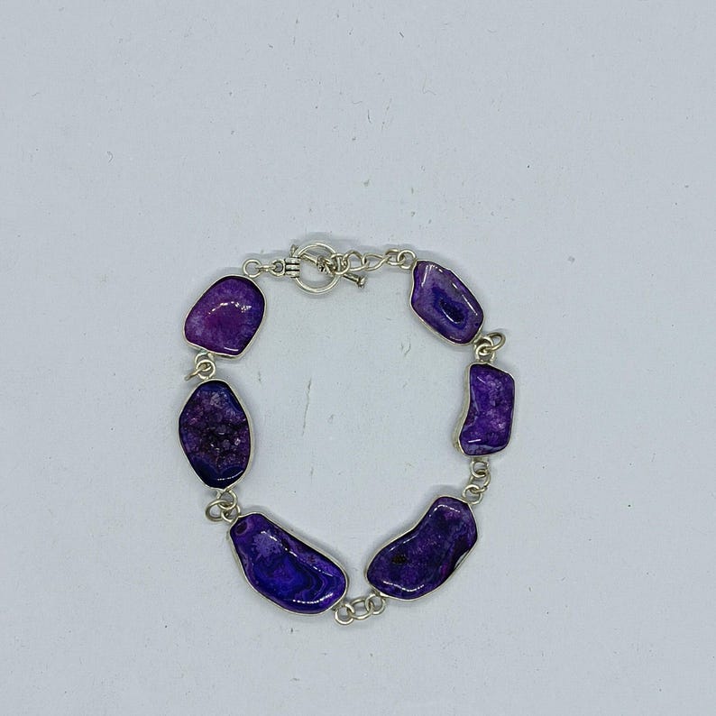 58 carat amethyst gemstone bracelet for chakra healing