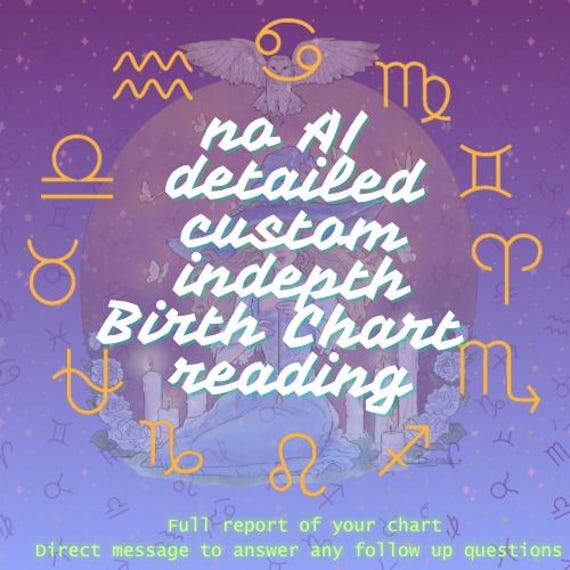 Astrology birth chart reading * Over 5000 words of an astrology essay * a full comprehensive overview of your star journey tailored to you!