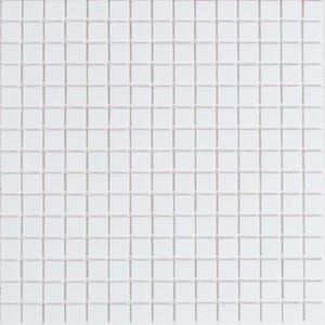 May include: White square tiles arranged in a grid pattern. The tiles are evenly spaced and create a clean, modern look.