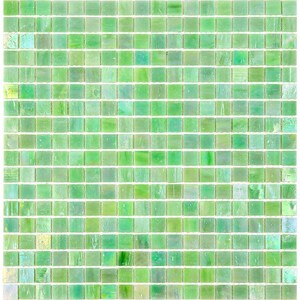 British Racing Green 4 x 5 Glossy Uniform Square Glass Mosaic Tile - Sample
