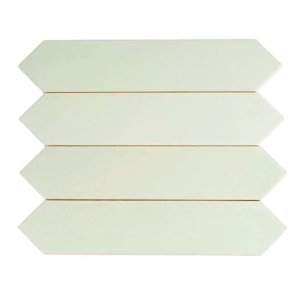 Tea Green 2x10 Matte Picket Ceramic Tile (44 pack, 5.38 sq ft/case)