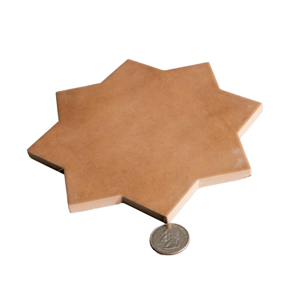 Terracotta 7x7 Matte Star Porcelain Tile - Sample - Etsy