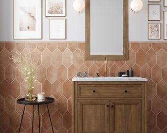 Terracotta 0.6x12 Matte Porcelain Bullnose Tile Trim (10 pack, 0.5 sq ft/case)