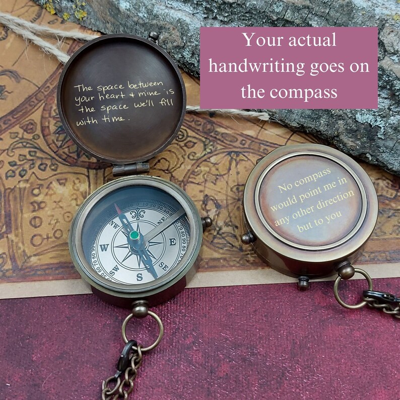 Waymaker Compass, Personalized Compass, Personalized Brass Compass