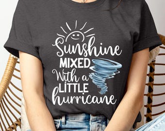 Sunshine Hurricane Graphic T-Shirt: Sarcastic Beach Tee