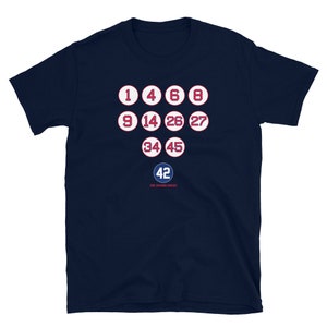 Boston Baseball individuelle Zahlen T-Shirt