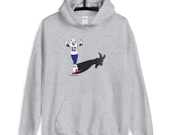 The GOAT Shadow Tom Brady Hooded Sweatshirt