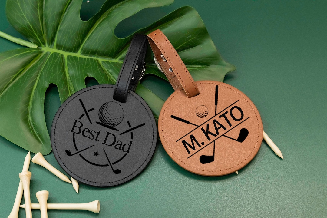 Golf Bag Tags, Personalized Golf Gifts for Men or Women, Custom Golf