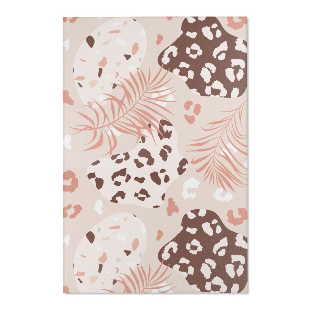 Tropical Animal Print Rug / Animal Theme Decor / Jungle Theme Rug ...