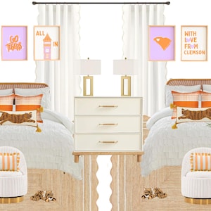 Clemson Dorm Decor Inspo