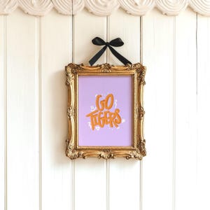 Go tigers cute Clemson decor