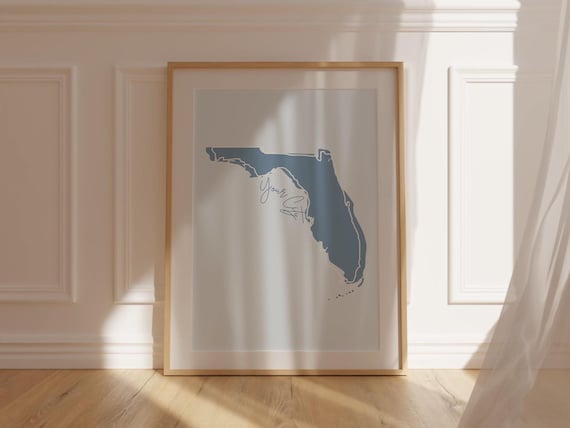 CUSTOM Coastal Digital Prints | Trendy Light Blue Preppy Dorm Posters | Set of 3 Wall Prints | East Coast Custom College Art