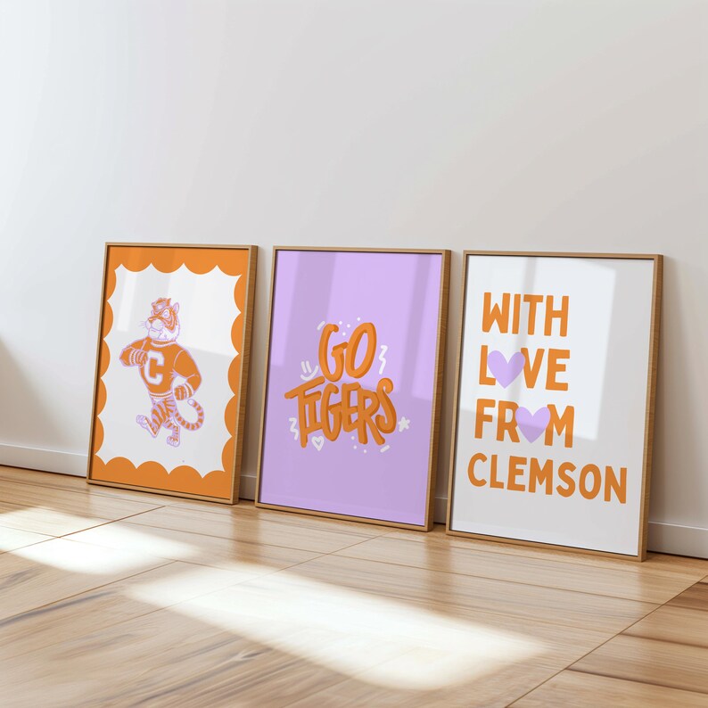 Clemson Tigers Cute Bedroom Decor