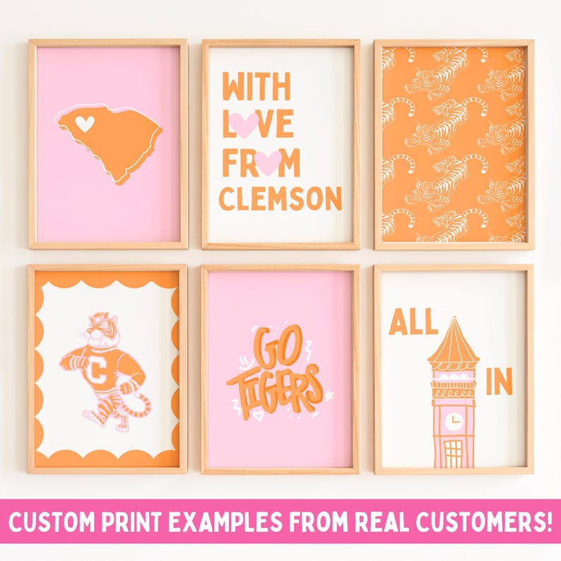 Custom College Apartment Prints: Personalized University Wall Art (Digital Download) image 2