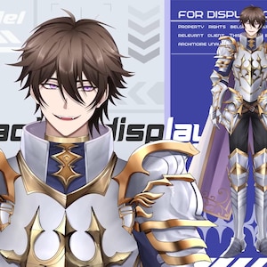 Male Custom Model: Ready to use | Vtube Studio | Live2d Model | Vtuber Design