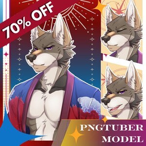Niestandardowy model PNGTuber do przesyłania strumieniowego - Oryginalna sztuka anime Vtuber i projekt Veadotube PNG