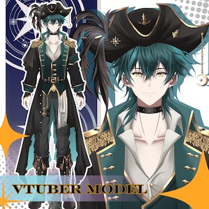 Custom Live2D Vtuber Commission – Full Body Rigged Model, 4 Expressions, Commercial Use for twicth and youtube stream