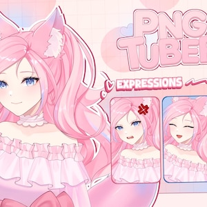 Custom Interactive PNGTuber Model Commission - Anime OC, Veadotube-stijl, Chibi-emotes voor streamers en YouTube