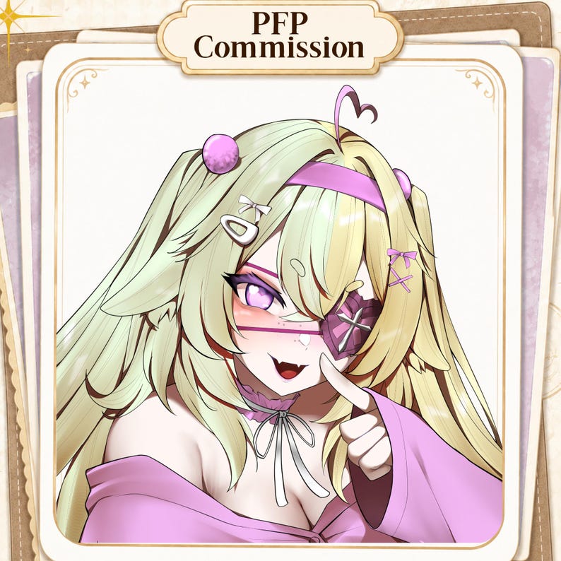 Custom Anime Avatar | VTuber Icon | Discord & Twitch Profile Picture | Personalized Character Portrait image 5