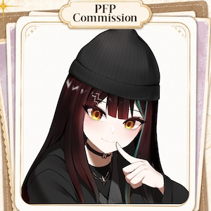 Custom Anime Avatar | VTuber Icon | Discord & Twitch Profile Picture | Personalized Character Portrait image 7