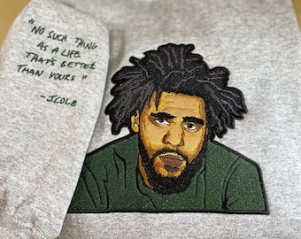 J. Cole No Such Thing SweatShirt, JCole Fan sweater, embroidered pullover, cozy, love yourz Valentine customizable personalizable gift