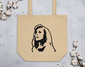 Fairuz eco tote bag, Lebanese singer Fairuz tote bag, Lebanon Fairuz  organic cotton grocery bag