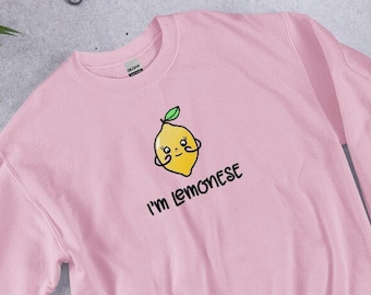 I’m Lemonese unisex sweatshirt, Lebanese sweatshirt with cute lemon, Lemon love, Lebanon