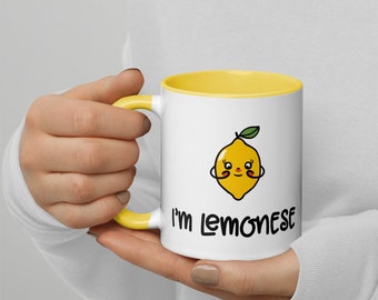 I’m Lemonese mug, Lebanese Lemon lover cup, gift for Lebanese, Cute lemon