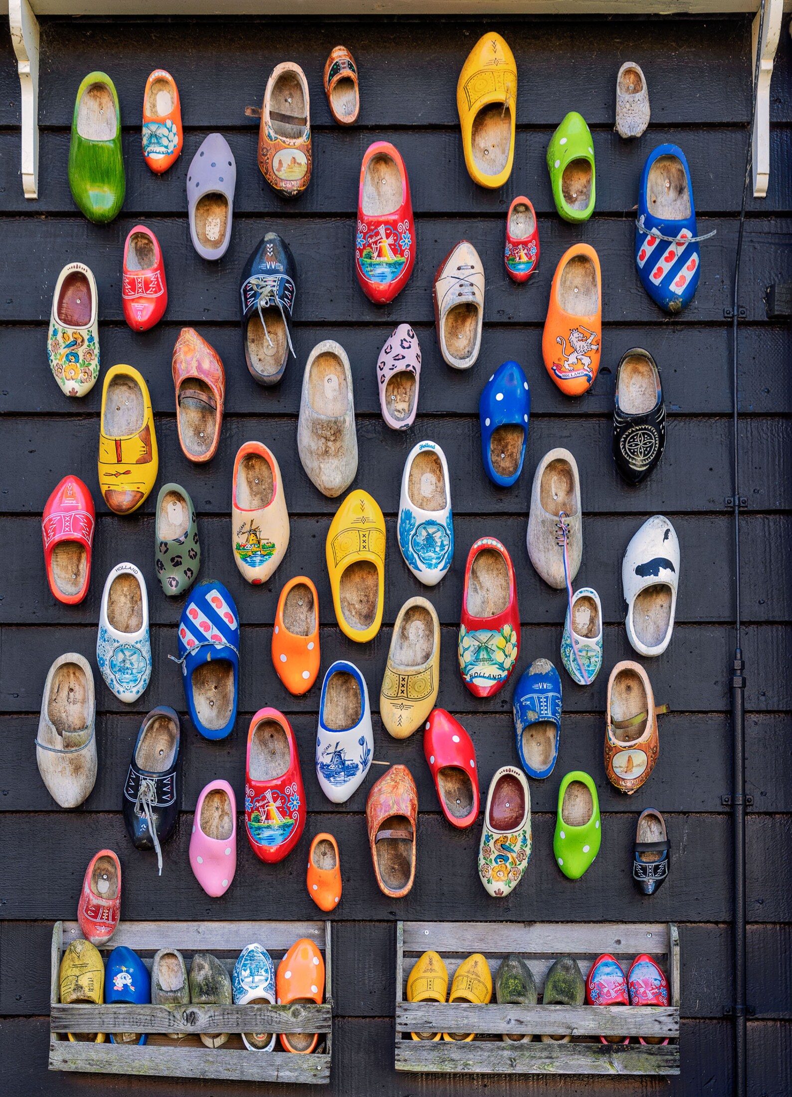 Dutch Wooden Clogs Photography Print, Colorful Holland Art (digital ...