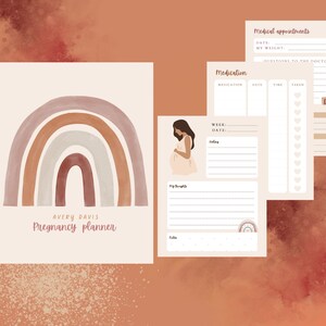Digital Pregnancy Planner, Pregnancy Planner, Track pregnancy, Aesthetic Pregnancy Planner, Printable Pregnancy planner